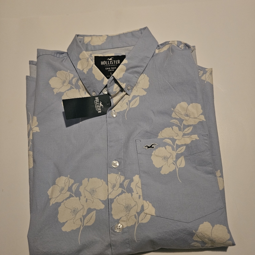 Hollister cloud shirt